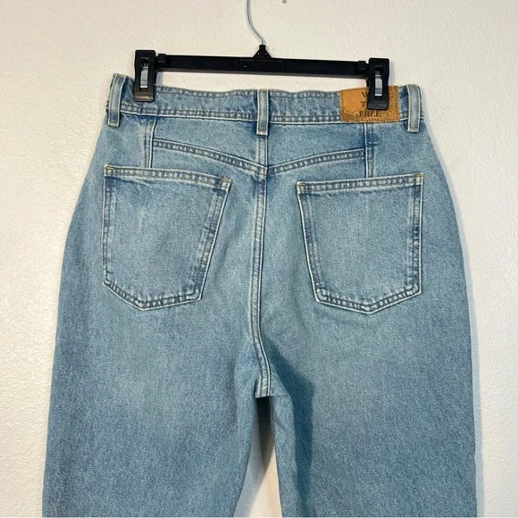 Free People We The Free Xena Slim Straight Jeans Size 29 Union Blue Boho Denim